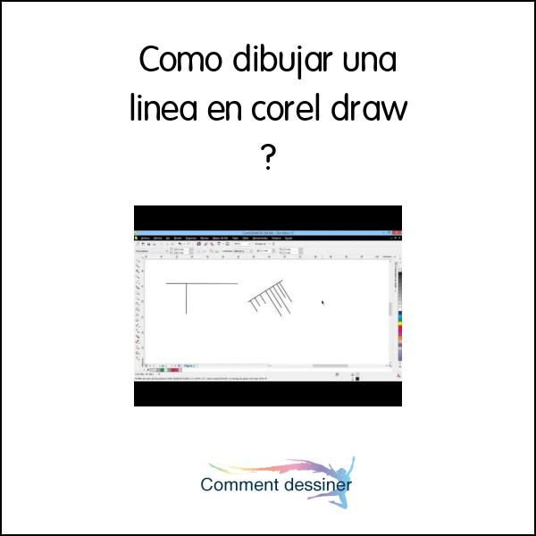 Como dibujar una linea en corel draw